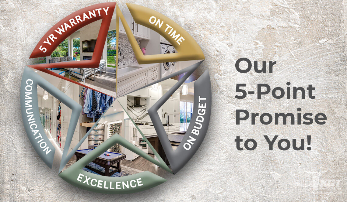 KGT Remodeling’s Five Point Promise – Your Key to Peace of Mind